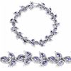Image 1 : STERLING SILVER TANZANITE LEAF BRACELET