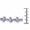 Image 3 : STERLING SILVER TANZANITE LEAF BRACELET