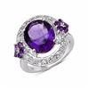 Image 1 : STERLING SILVER AFRICAN AMETHYST RING