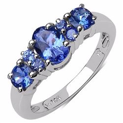 STERLING SILVER TANZANITE RING