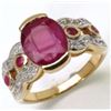 Image 1 : STERLING SILVER RUBY RING