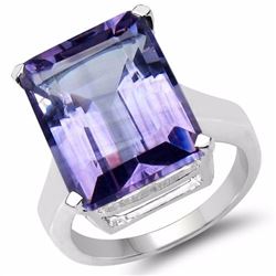 STERLING SILVER BRAZILIAN AMETHYST RING