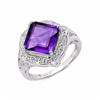 Image 1 : STERLING SILVER AFRICAN AMETHYST RING