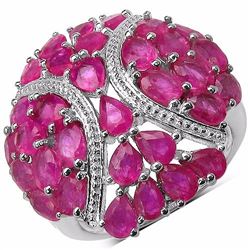 STERLING SILVER RUBY RING