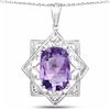 Image 1 : STERLING SIVLER BRAZILE AMETHYST PENDANT