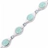 Image 3 : STERLING ISLVER AQUAMARINE CABOCHON BRACELET