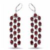 Image 1 : STERLING SILVER GARNET WATERFALL EARRING