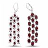 Image 3 : STERLING SILVER GARNET WATERFALL EARRING