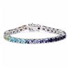 Image 2 : STERLIGN SIVLER MULTI STONE TENNIS BRACELET