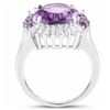 Image 2 : STERLING SILVER AFRICAN AMETHYST RING