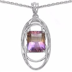 STERLING SILVER AMETRINE PENDANT