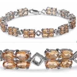 STERLING SILVER CITRINE BRACELET