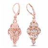 Image 2 : STERLING SILVER MORGANITE EARRING