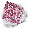 Image 1 : STERLING SILVER RHODOLITE RING