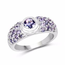 STERLING SILVER TANZANITE RING