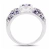 Image 2 : STERLING SILVER TANZANITE RING