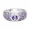 Image 3 : STERLING SILVER TANZANITE RING