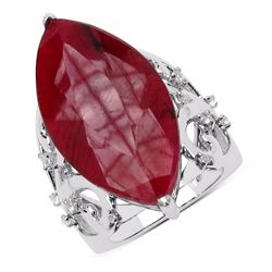 STERLING SILVER RUBY RING