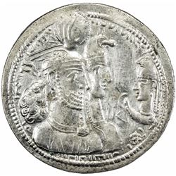 SASANIAN: Varahran II, 276-283, AR drachm (4.00g), SK (Sijistan). VF-EF