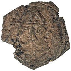 ARAB-SASANIAN: Yusuf b. 'Umar al-Thaqafi, governor of Iran, 737-744, AE pashiz (2.16g), NM, ND. VF