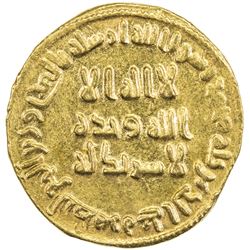 UMAYYAD: 'Abd al-Malik, 685-705, AV dinar (4.30g), NM (Dimashq), AH79. AU