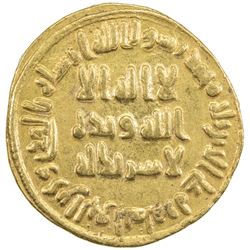 UMAYYAD: 'Abd al-Malik, 685-705, AV dinar (4.27g), NM (Dimashq), AH80. EF-AU