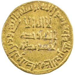 UMAYYAD: Sulayman, 715-717, AV dinar (4.24g), NM (Dimashq), AH99. EF-AU