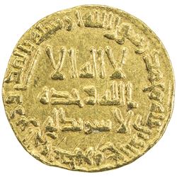UMAYYAD: Hisham, 724-743, AV dinar (4.05g), NM (Dimashq), AH123. VF