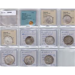 UMAYYAD: LOT of 10 silver dirhams