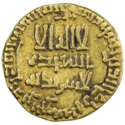 ABBASID: al-Mansur, 754-775, AV dinar (4.02g), NM, AH158. VF