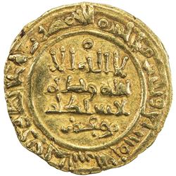 AFTASID OF BADAJOZ: al-Muzaffar Muhammad, 1045-1068, AV dinar (3.28g), al-Andalus, AH437. VF-EF