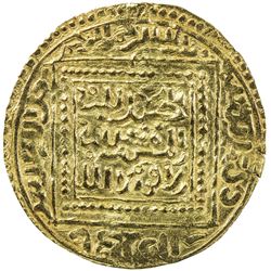 MERINID: Abu Faris 'Abd al-'Aziz II, 1393-1396, AV dinar (4.63g), Madinat Fas (Fez). EF