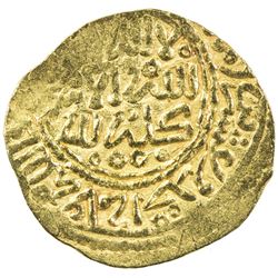 ALAWI SHARIF: Isma'il al-Samin, 1672-1727, AV dinar bunduqi (3.42g), Fez, AH1121. EF