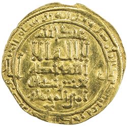 FATIMID: al-Mahdi, 909-934, AV dinar (4.09g), al-Mahdiya, AH320. VF