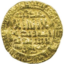 FATIMID: al-Mahdi, 909-934, AV dinar (4.17g), al-Qayrawan, AH303. F-VF