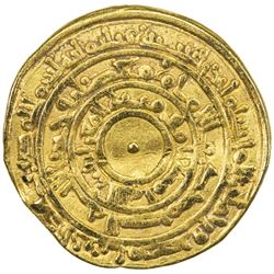 FATIMID: al-Mu'izz, 953-975, AV dinar (4.04g), Misr, AH361. VF