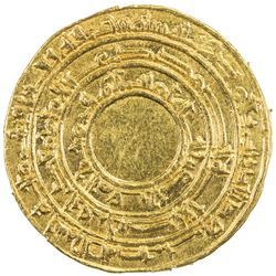 FATIMID: al-Mu'izz, 953-975, AV dinar (4.15g), al-Mansuriya, AH346. EF