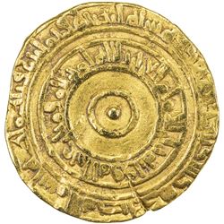 FATIMID: al-'Aziz, 975-996, AV dinar (4.09g), al-Mahdiya, AH382. F-VF