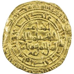 FATIMID: al-Hakim, 996-1021, AV dinar (4.07g), al-Mahdiya, DM. VF