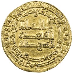 ABBASID OF YEMEN: al-Mu'tadid, 892-902, AV dinar (2.95g), San'a, AH280. VF-EF