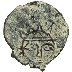 KARAMANID: Anonymous, 9th century, AE mangyr (0.79g), Konya, ND. F-VF