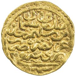 OTTOMAN EMPIRE: Suleyman I, 1520-1566, AV sultani (3.44g), Bursa, AH926. VF