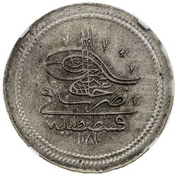 TURKEY: Abdul Hamid I, 1774-1789, AR 20 para, Kostantiniye, AH1187 year 1. NGC UNC