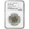 Image 3 : TURKEY: Abdul Hamid I, 1774-1789, AR 20 para, Kostantiniye, AH1187 year 1. NGC UNC