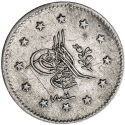 TURKEY: Abdul Mejid, 1839-1861, AR kurush, Kostantiniye, AH1255 year 6. EF-AU
