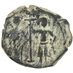 SALDUQIDS: 'Izz al-Din Salduq, 1129-1168, AE fals (7.40g), NM, ND. F-VF
