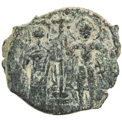 SALDUQIDS: 'Izz al-Din Salduq, 1129-1168, AE fals (5.83g), NM, ND. F