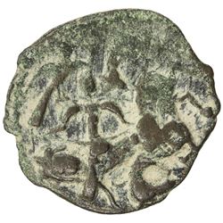 SALDUQIDS: Nasir al-Din Muhammad, 1168-1191, AE fals (4.61g), NM, ND. VF