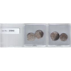 BEIKTHANO:LOT of 4 silver ¼ units