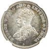 Image 1 : CEYLON: George V, 1910-1936, AR 25 cents, 1926. NGC PF66